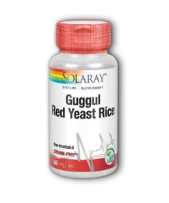 Alternative view of SOLARAY Guggul Red rice kaps a 60, Doprinosi održavanju normalne razine kolesterola u krvi