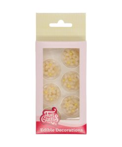 Šećerni ukras marcipan – mini krizanteme (Funcakes)