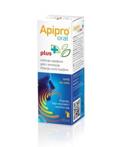 Apipharma Apipro Oral Plus sprej za grlo 20 ml