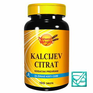 NATURAL WEALTH Ca citrat tbl a100