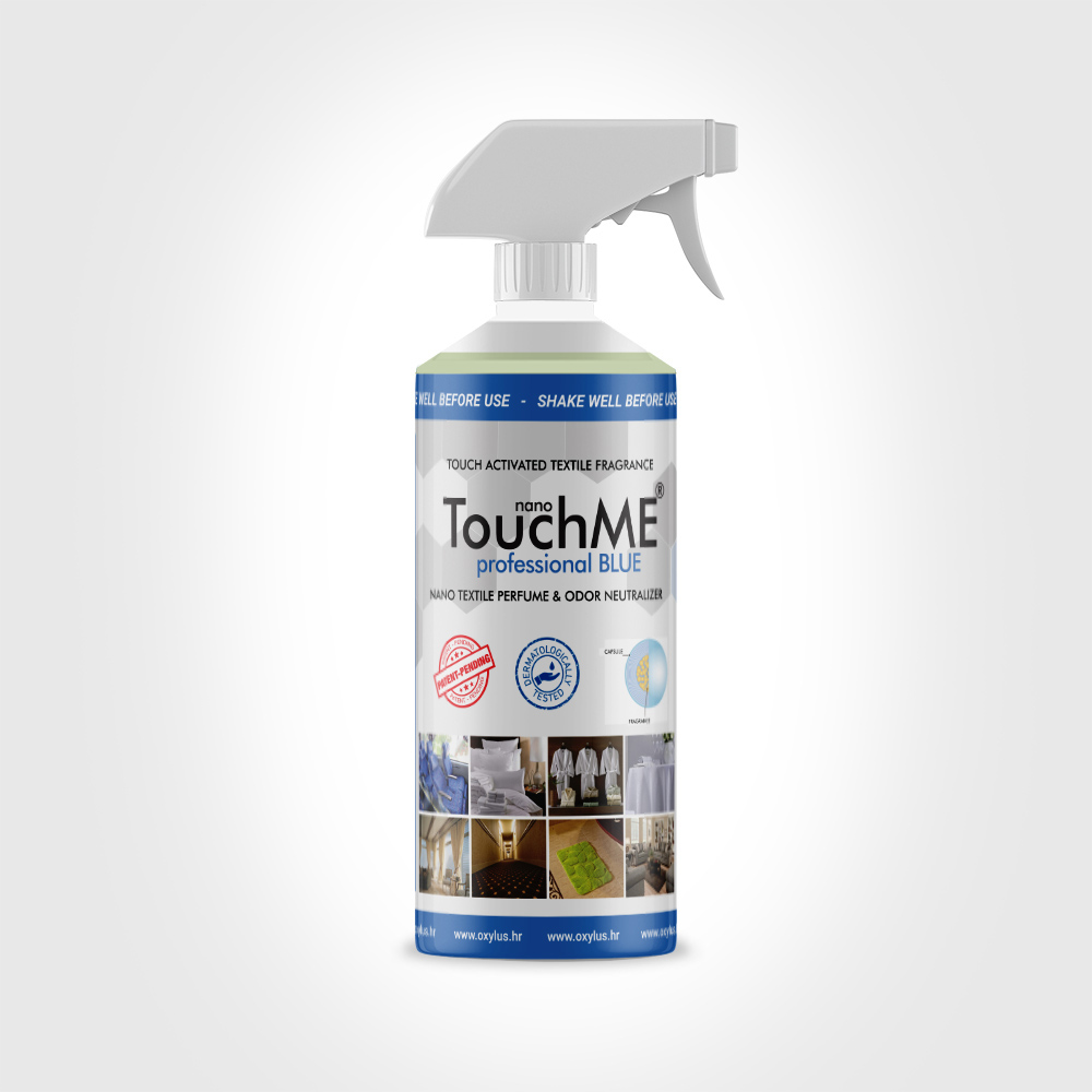 TouchME profesional BLUE – nano parf. miris za tekstil + neutr. neugodnih mirisa 500ml