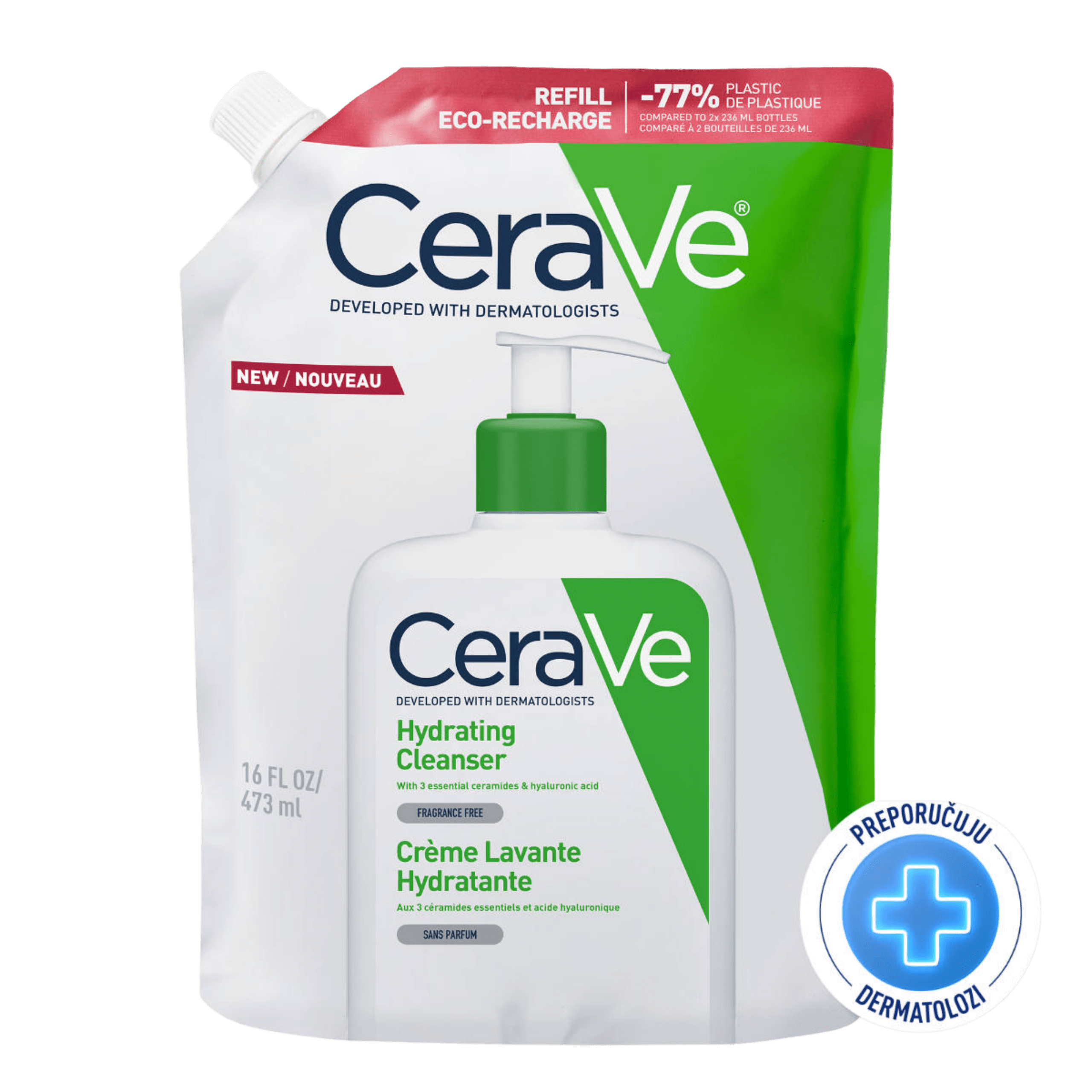 CeraVe Hidratantna emulzija za čišćenje REFILL, 473 ml