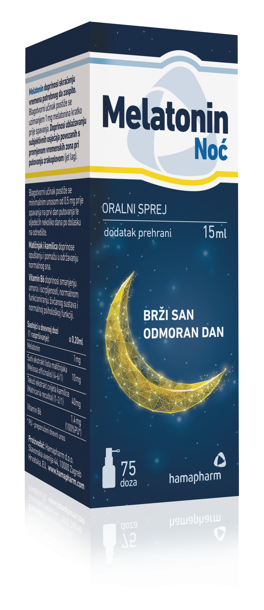 Melatonin Noć oralni sprej 15ml - Slika 2