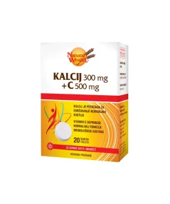 Natural Wealth Kalcij 300 mg i C 500 mg, 20 šumećih tableta