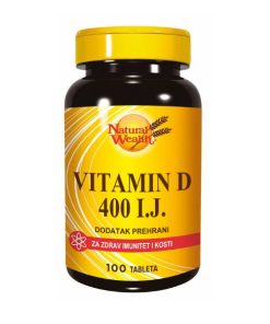 Natural Wealth Vitamin D 400 I.J., tablete