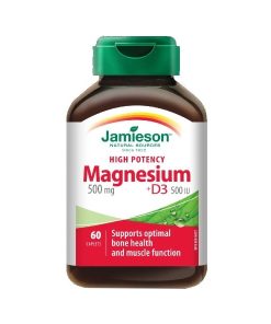 Alternative view of Jamieson Magnezij 500 mg + D3 tablete