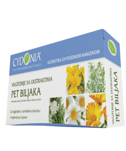 Alternative view of Vagitorije sa ekstraktom pet biljaka, 5 vagitorija Cydonia