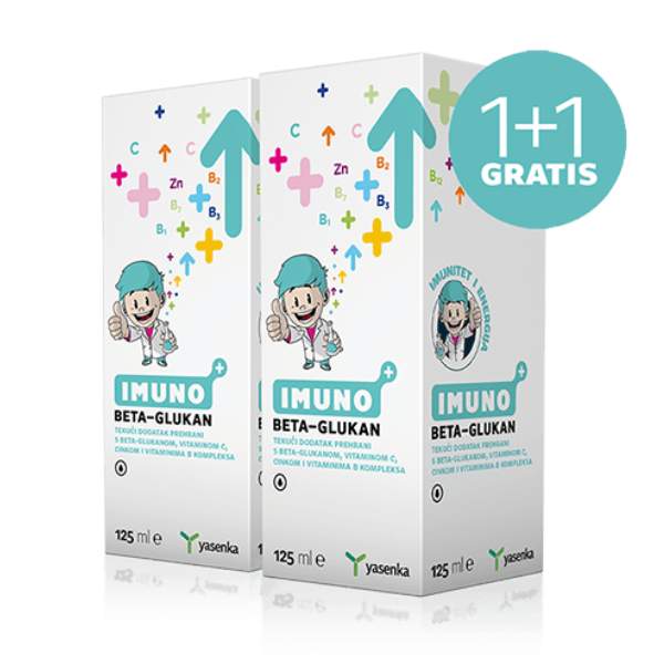Yasenka Imuno Beta Glukan Junior sirup, 1+1 gratis