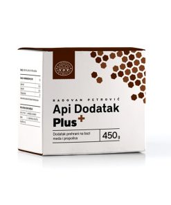 Radovan Petrović Api dodatak Plus – Med s dodatkom propolisa Plus 450g