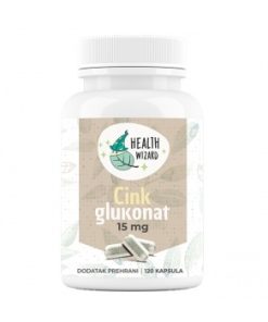 Health Wizard Cink Glukonat 15 mg 120 kapsula