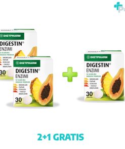 Dietpharm Digestin Enzimi 30 Tableta za Žvakanje 2+1