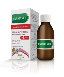 Alternative view of BRONHOPIP PLUS, mednopropolisni sirup, 120 ml, FARMAKOL