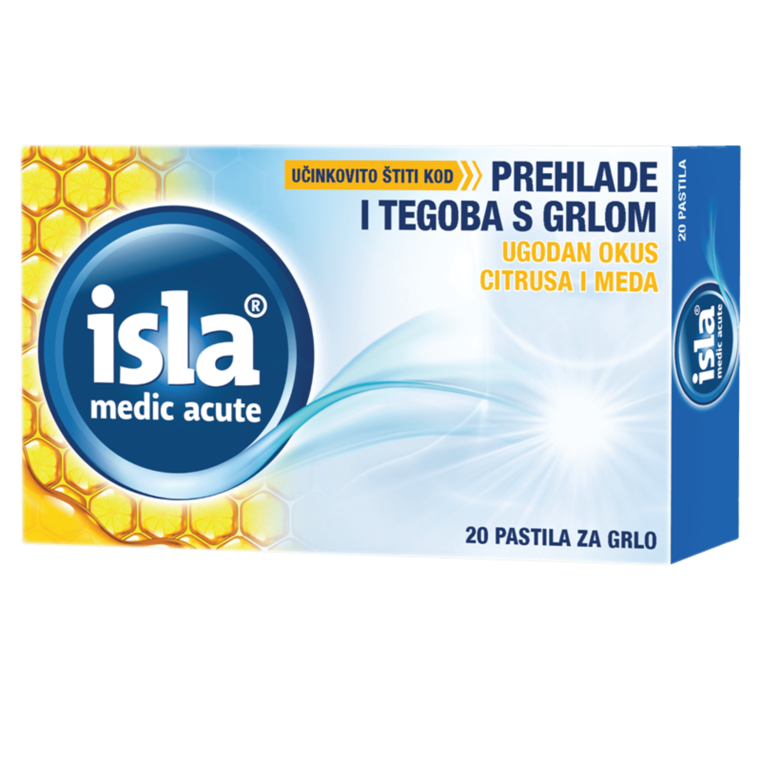 isla® medic acute citrus med, 20 pastila