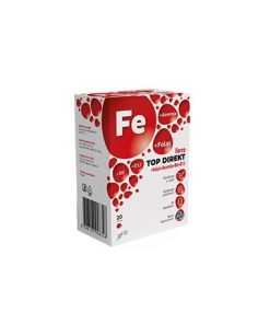 Alternative view of JGL Ferro TOP DIREKT + Folat + Acerola + B6+ B12 granule a20, Namijenjen osobama koje pate od anemije uzrokovane nedostatkom željeza