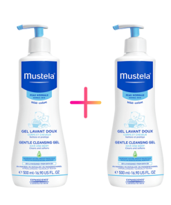 Mustela Nježni dermatološki gel za pranje 500 ml, 1+1 GRATIS