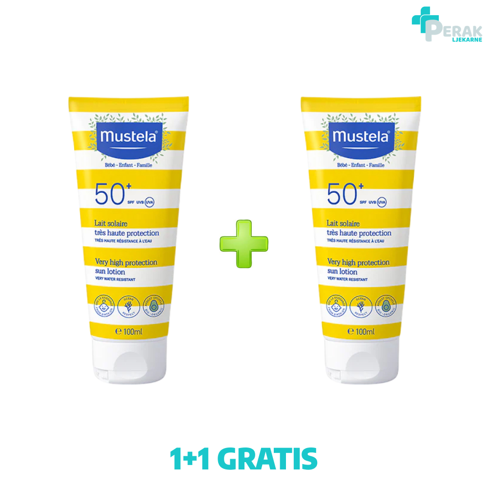 Mustela Mlijeko za Zaštitu od Sunca SPF50 100ml 1+1 GRATIS