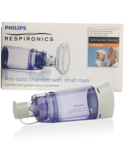 Alternative view of PHILIPS OPTICHAMBER DIAMOND Medicinska međuprostorna komora, višekratna sa maskom w/s , 0-18 mjeseci