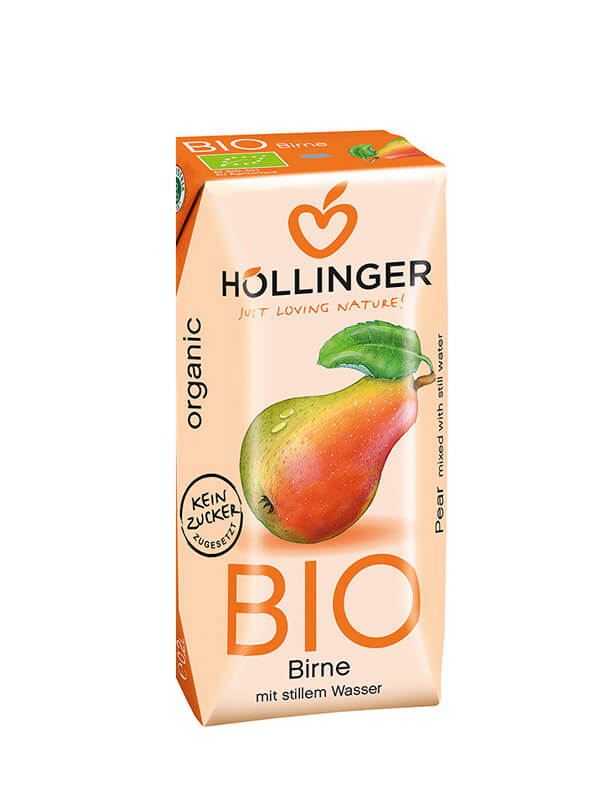 Sok od kruške Tetrapak sa slamkom Organski 200ml – Hollinger