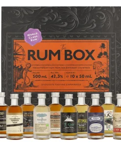 Alternative view of WORLD CLASS RUMS THE RUM BOX PURPLE SET MINIJATURA 10×0,05L